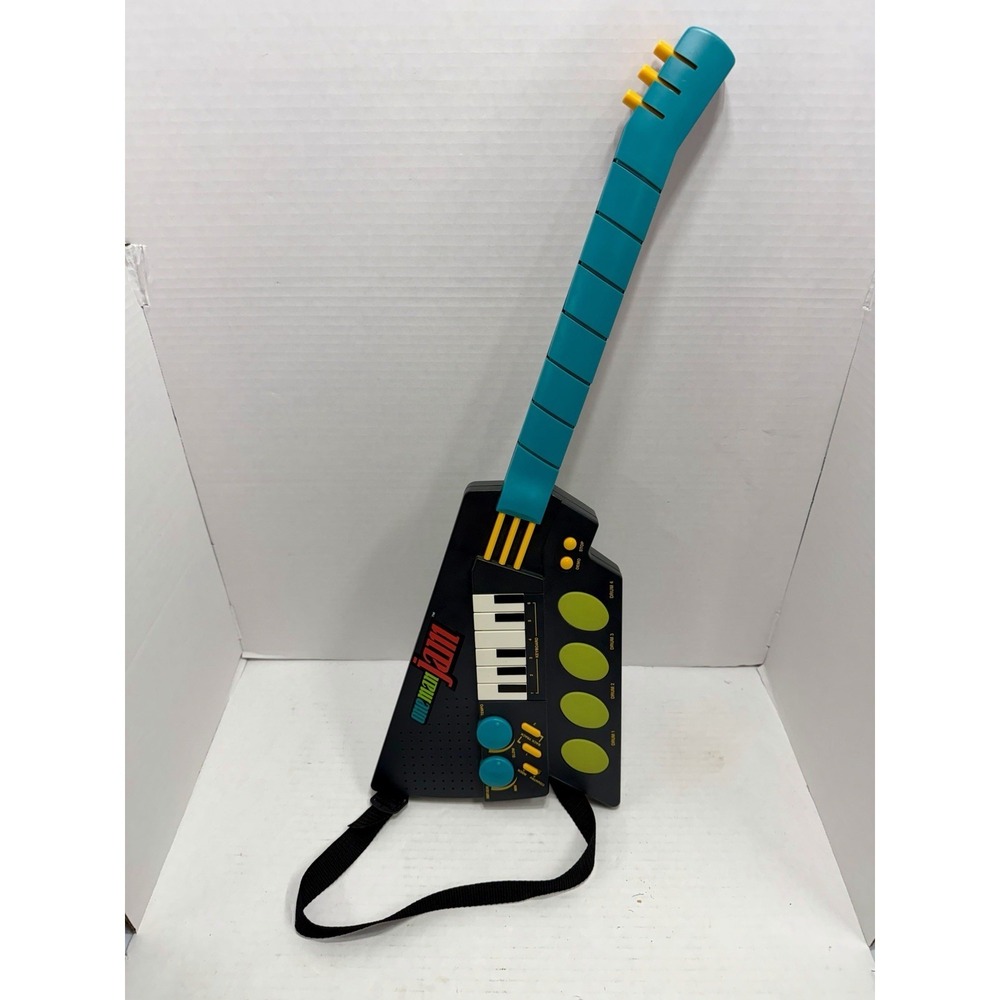 One Man Jam Electronic Guitar MGA 1996 Micro Games Vintage Musical Toy Keyboard